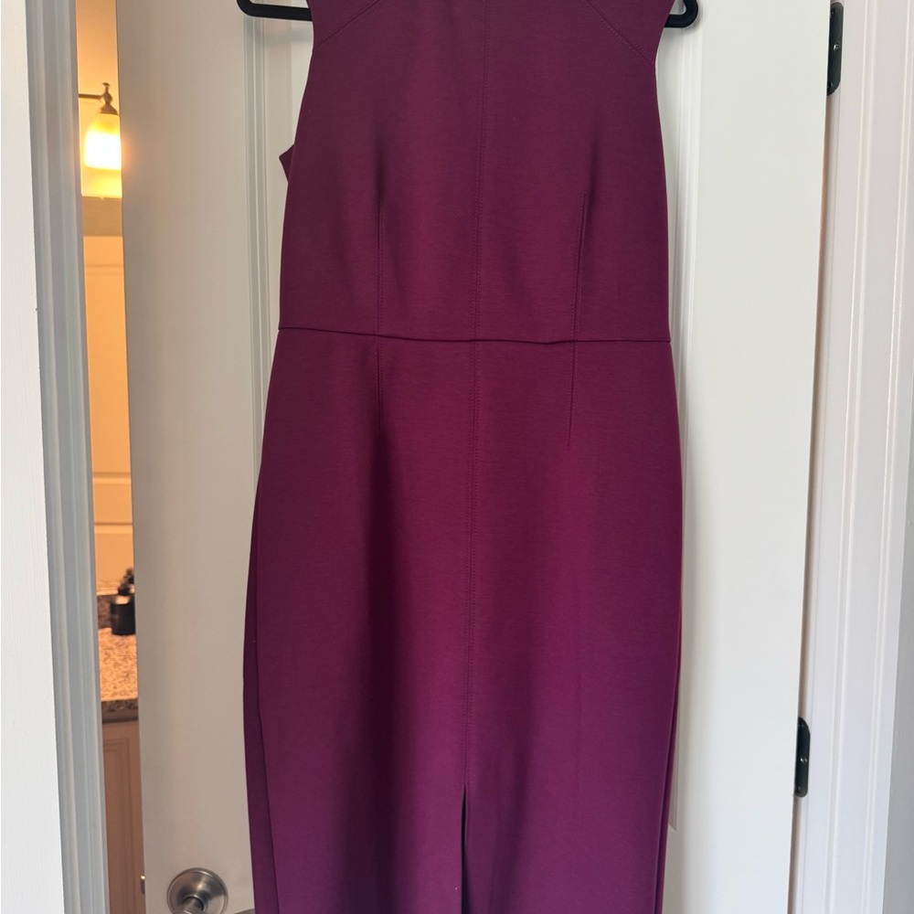Ann Taylor Rich Purple Midi Dress